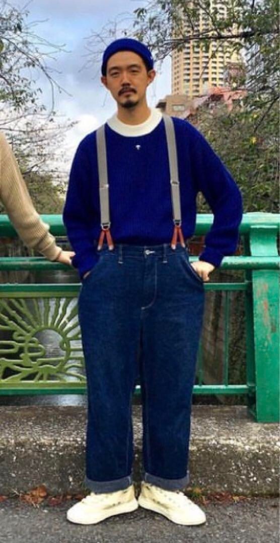 Nigel Cabourn COTTON KNIT CREW SWEAT Nigel Cabourn 46 Blue
