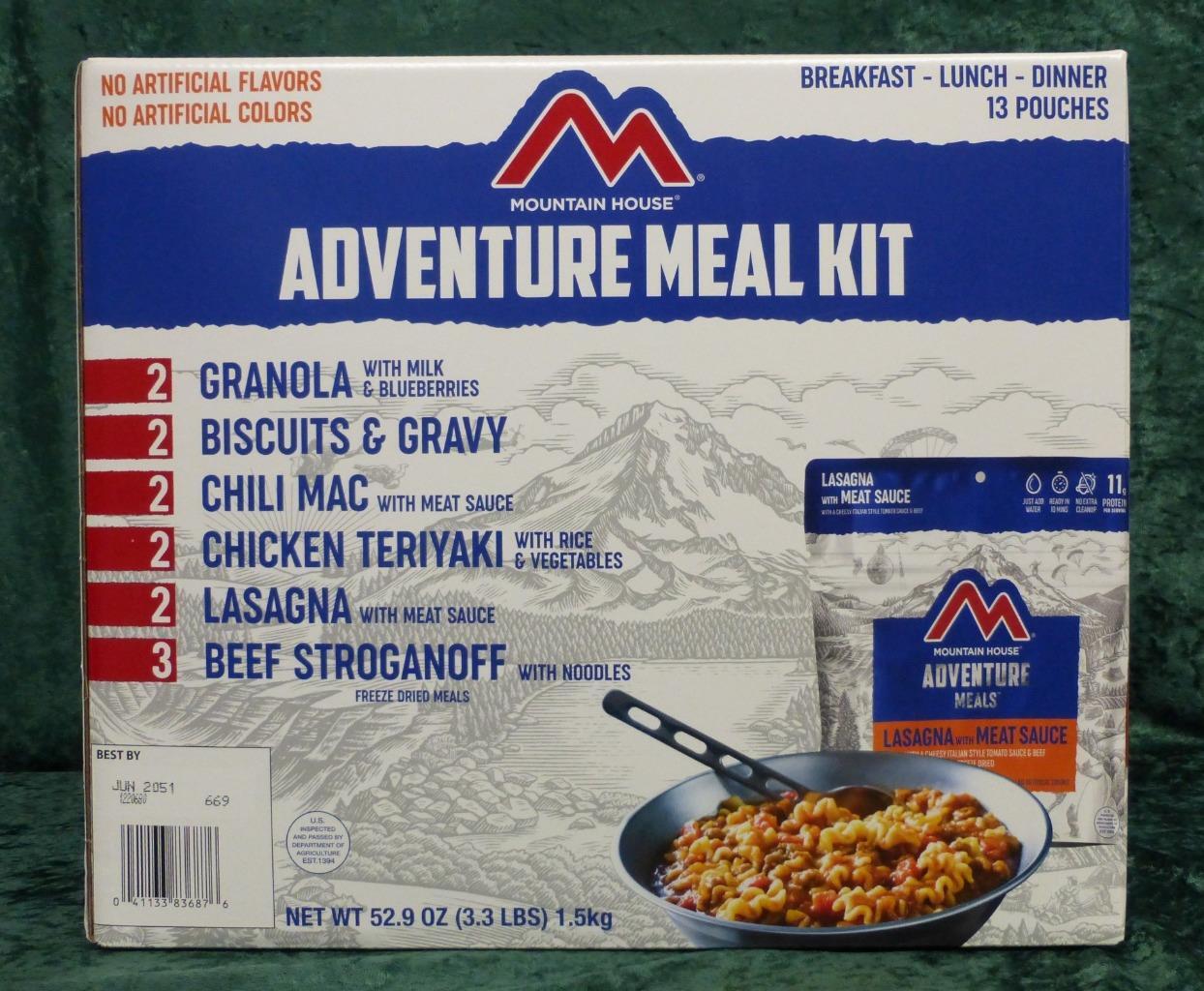 Mountain House Freeze Dried, Emergency Meals Adventure Box, Survival Food MREs eBay
