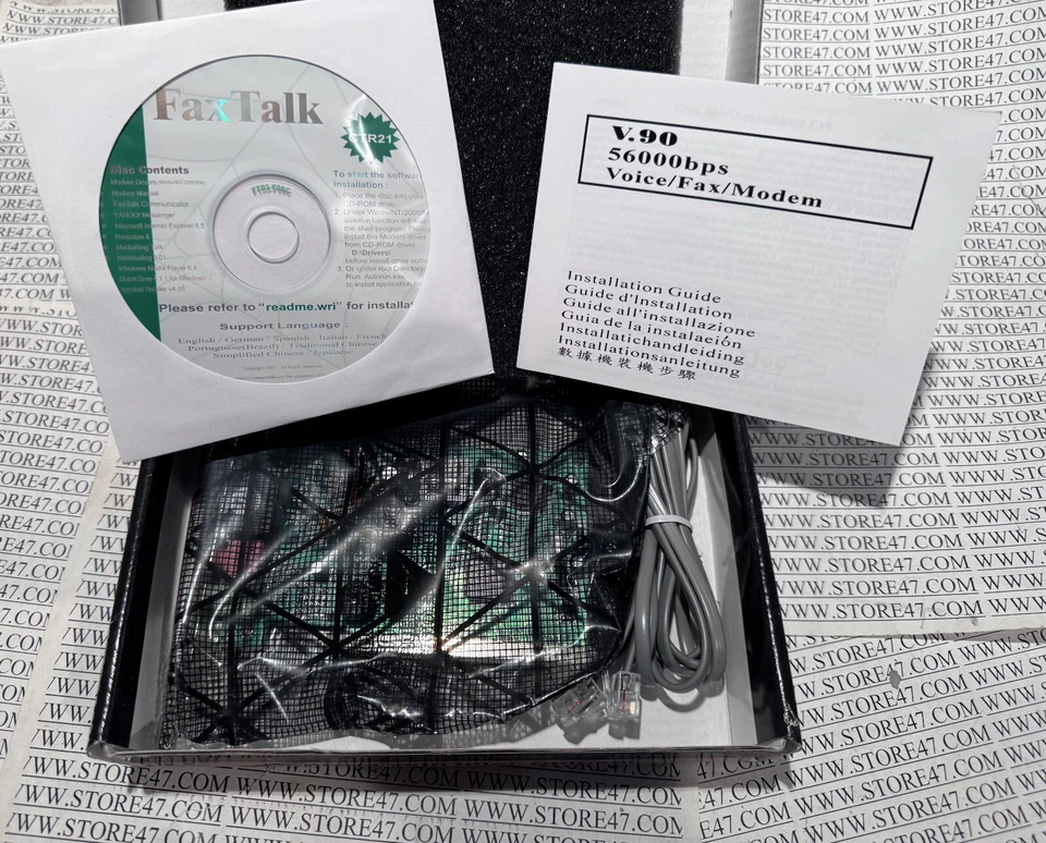 NOS RETRO 56k v.90 K56 Flex PCI MÓDEM VOZ DATOS FAX ENF656-PCI-MOPR Foto 3 de 4