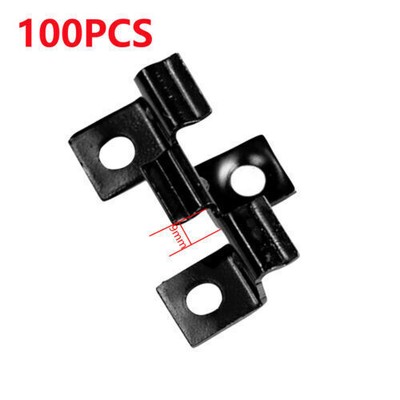 100x 9mm Composite Hidden Decking Fasteners Fixing Board Clip Stainless