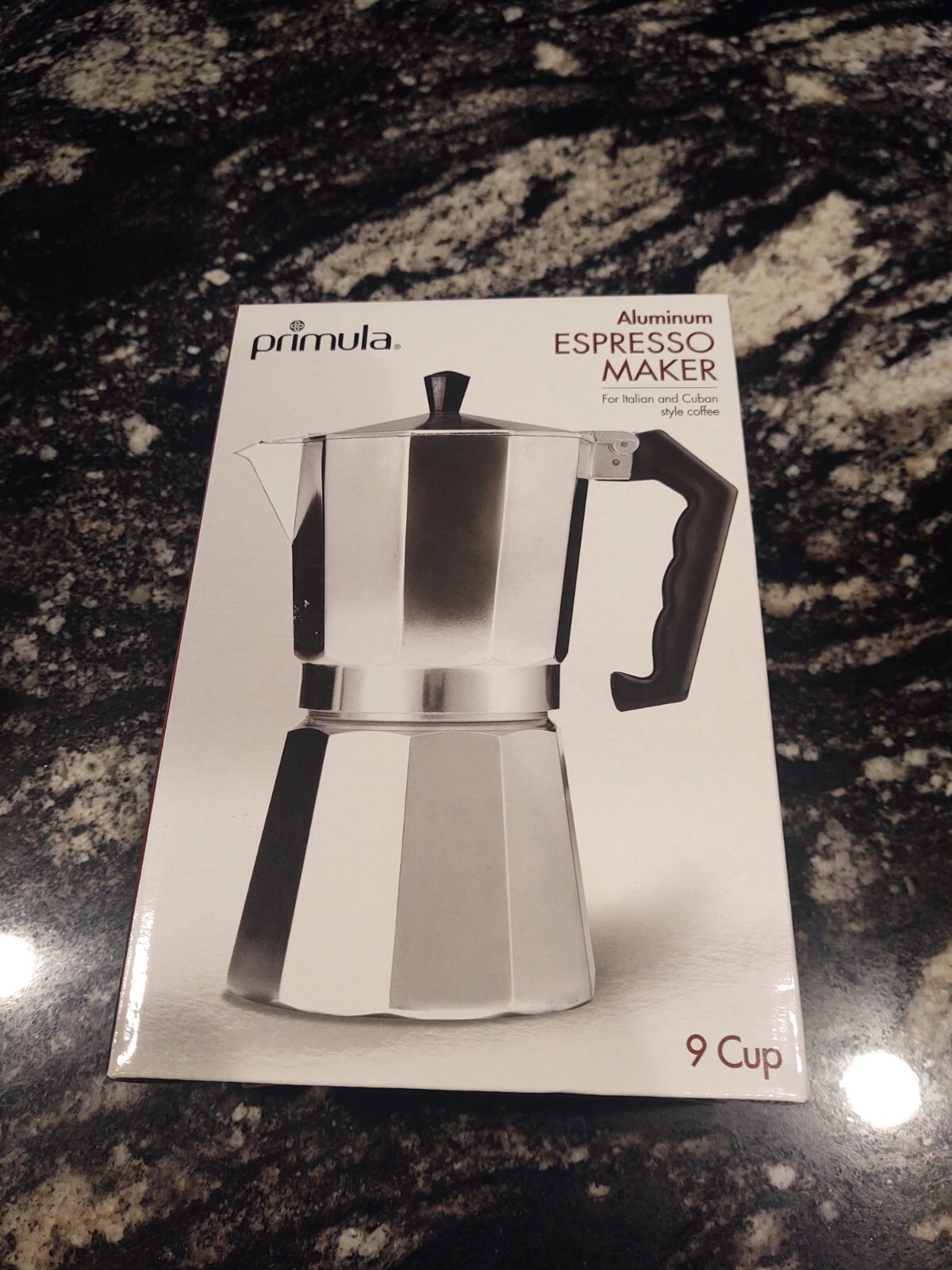 Primula 9 Cups Silver Machine a Espresso Maker Aluminum