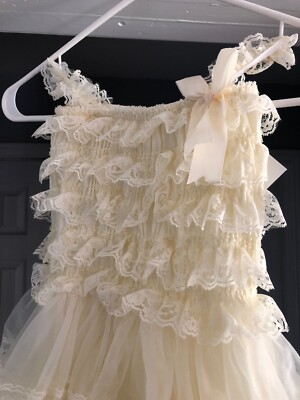 cream dress for christening Girls Baptism/Christening/flower Girl Color Off White M 22” Long ️ The Length Style:AP1E213849 Color:Lavender Fantasy TFNC corset pleated mini Catholic baptism