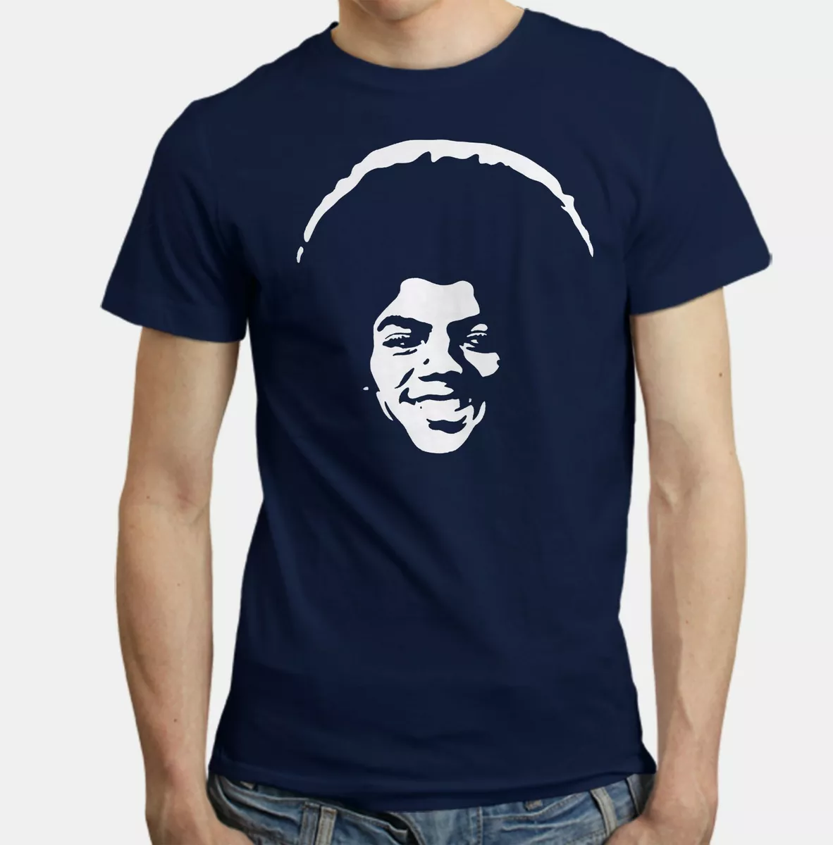 T-Shirt Michael Jackson YOUNG BOY King of Pop BLACK / NAVY