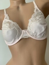 New bra ex high-street store lace cup unpadded underwired light pink bra 32A-32D