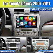 Carplay Screen FM Radio Stereo GPS Rear android 12 For Toyota Camry 2007-2011