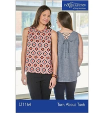 INDYGO JUNCTION "TURN ABOUT TANK" Sewing Pattern