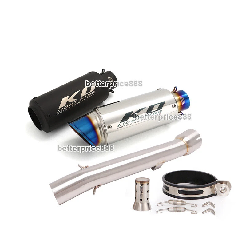 For Yamaha FZ1N 2001~2005 Exhaust Middle Pipe Link Mufflers Tips With DB Killer - Image 2 of 4