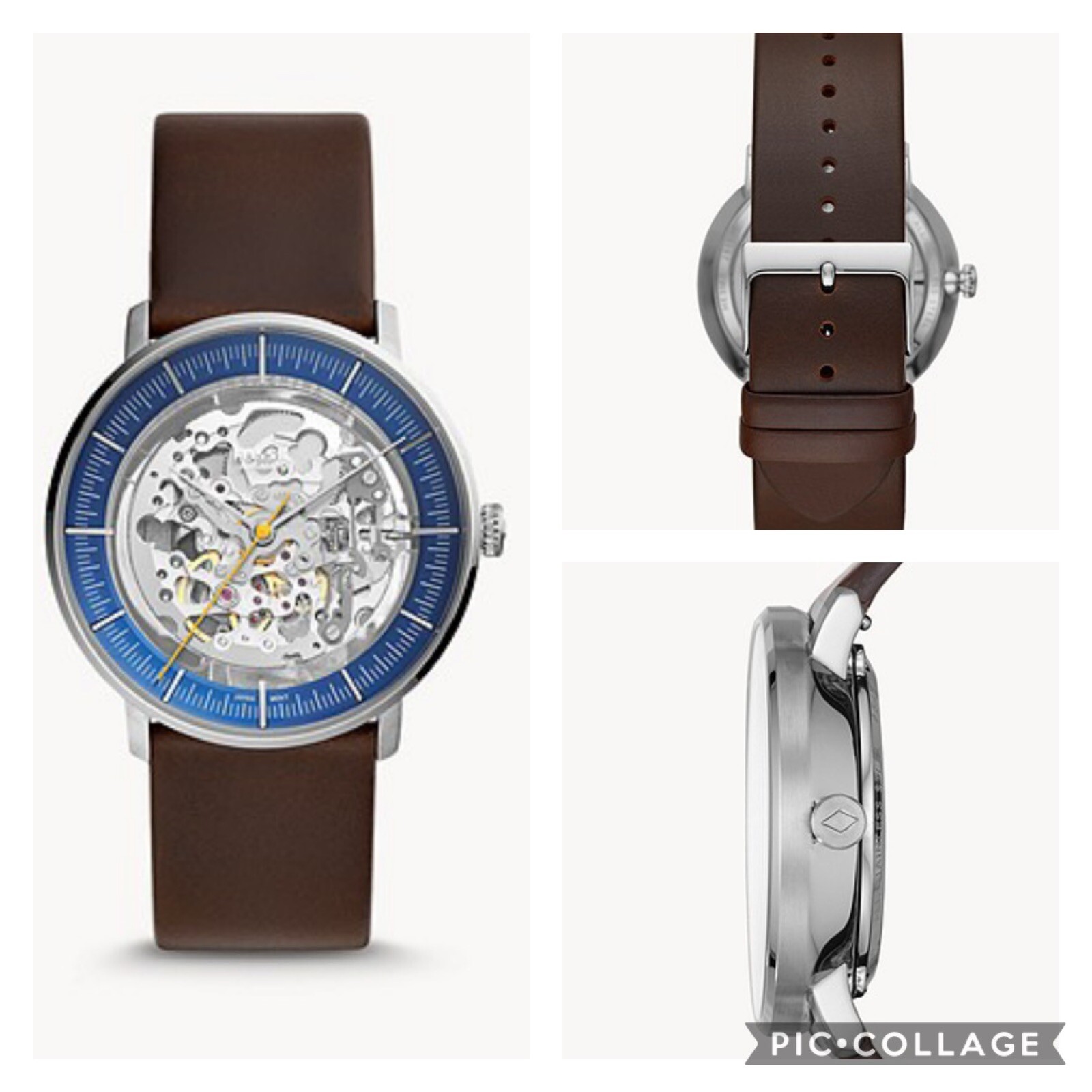 Fossil Chase Automatic Brown Leather 