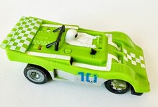 1977 Ideal TCR Green 10 TCR 1:64 Scale Can Am Slotless Jam Slot Car Vintage