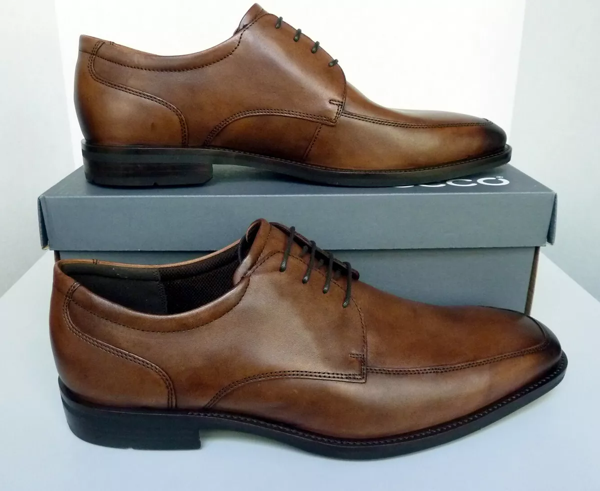 New Men s ECCO Faro Apron Toe Tie Oxford Shoes Leather 62074401112