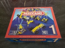 Vintage Meccano Steel Construction Set Stahl-Baukasten w/ Box *INCOMPLETE*