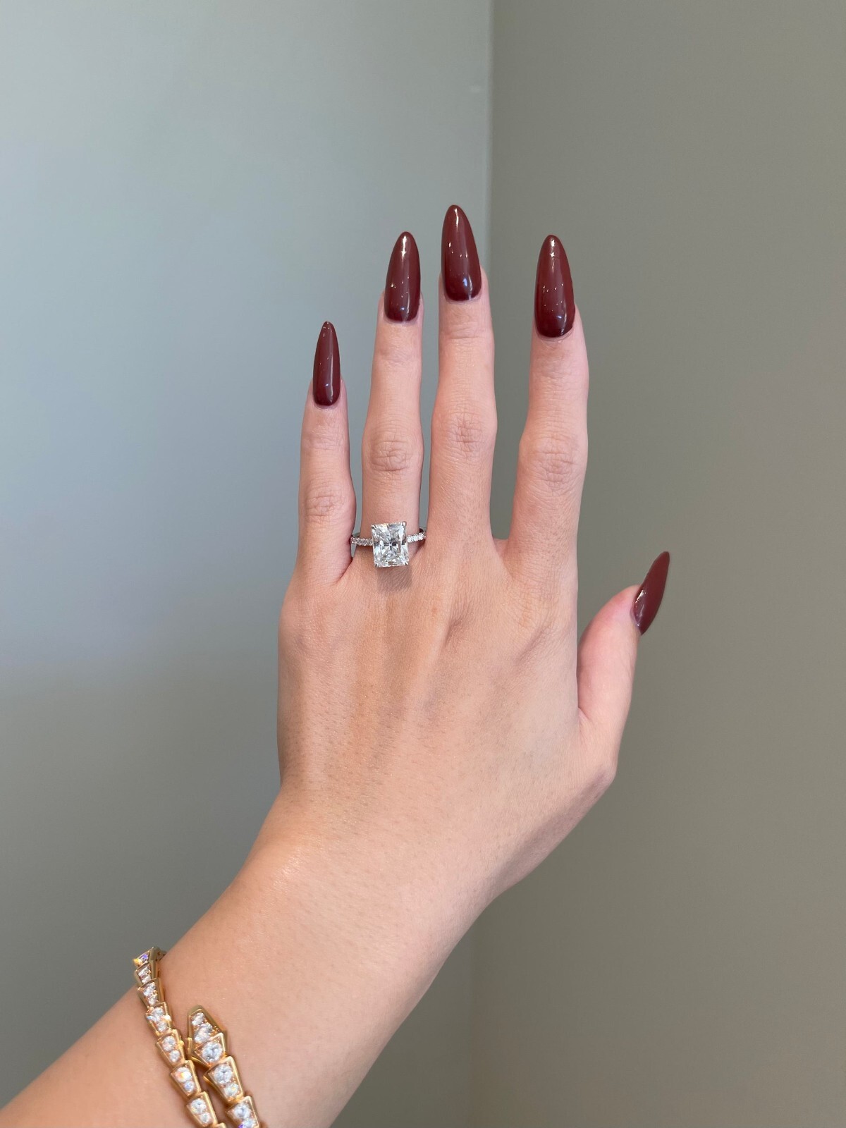 4 CT EMERALD DIAMOND 925 STUNNING SILVER ART DECO CUSTOMIZED RING FOR BRIDAL