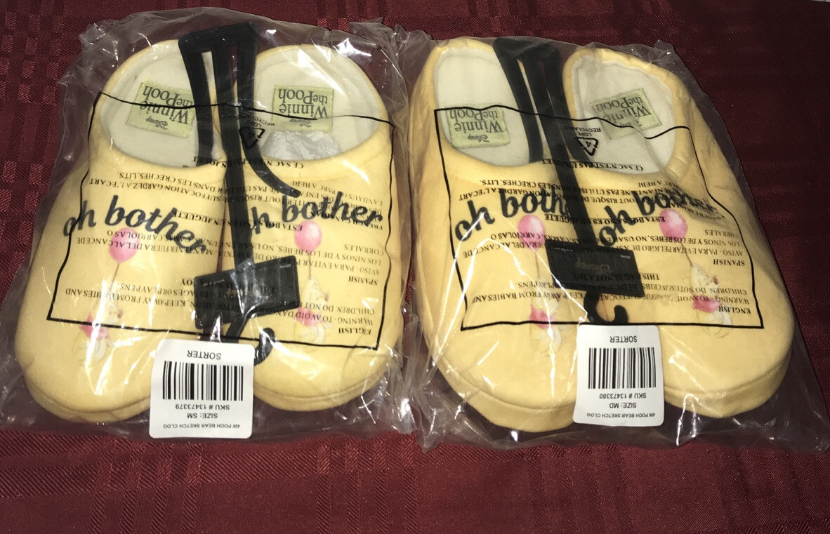 PANTOFOLA D’ORO Pantofole Disney Winnie the Pooh NUOVE SCEGLI TAGLIA S (5 6) o M (7 8)