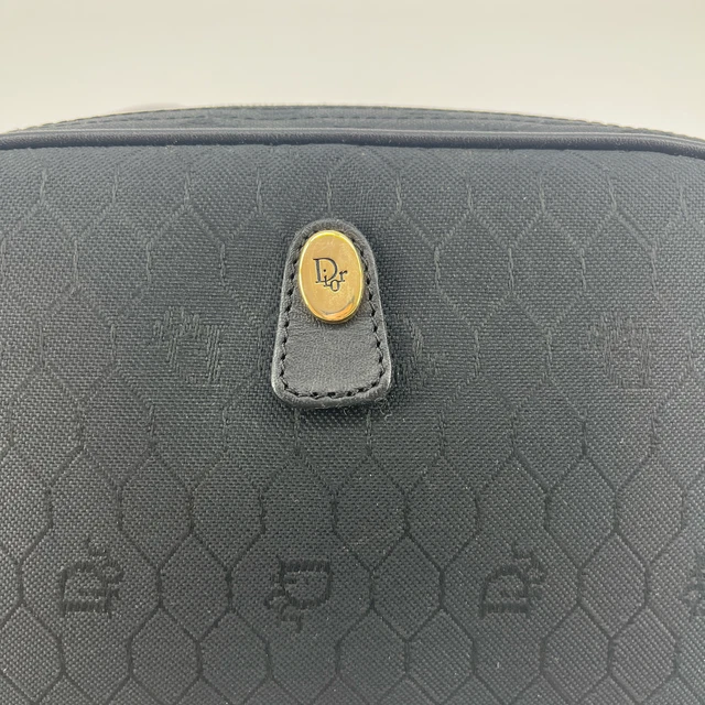 EBAY LIVE Christian Dior Honeycomb Shoulder Bag Black #9312