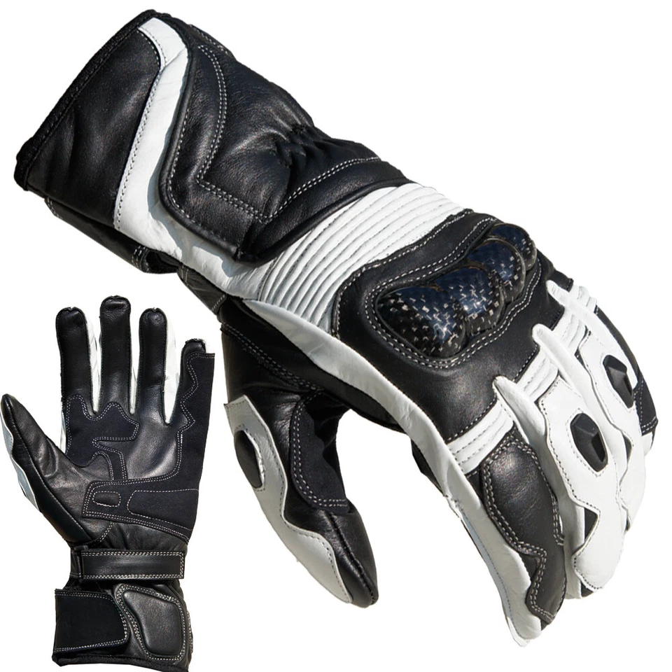 Motorradhandschuhe Racing Leder Motorrad Handschuhe PROANTI Gr. M-XXL - Bild 1 von 1