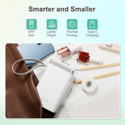 Bluetooth Label Maker P21 with Wireless White Tape for Home & Office Organization  