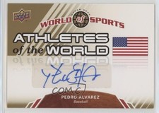 2010 Upper Deck World of Sports Athletes the Pedro Alvarez #AW-48 Auto 0af