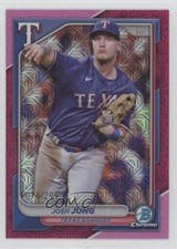 2024 Bowman Mega Box Chrome Fuchsia Mojo Refractor 74/299 Josh Jung #98 0o3b