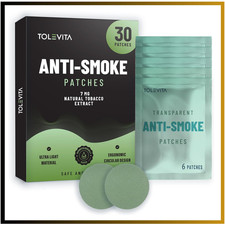 TOLEVITA Anti-Smoke Herbal Patches Circle Shape 7mg Green , Quit Smoking
