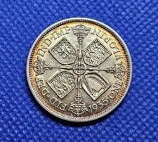 1935 Florin George V British Silver Coin
