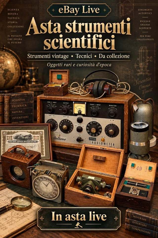Asta strumenti scientifici 🔬 Vintage, tecnici e da collezione su eBay Live