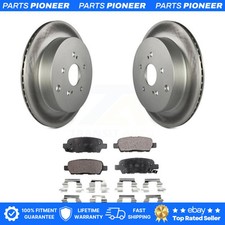Rear Coated Brake Rotors Semi-Metallic Pad Kit For 2009-2013 Suzuki Grand Vitara