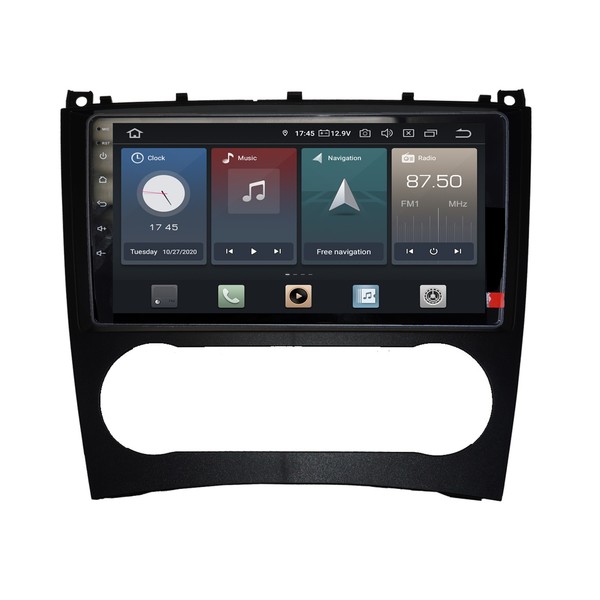 "FüR Mercedes W203 Mopf 9\" Touchscreen Android Autoradio GPS Navi Carplay"-image