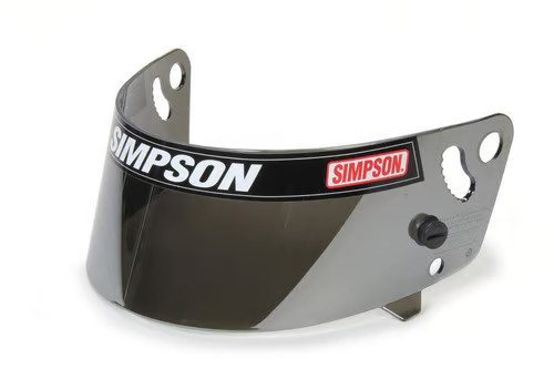 Simpson Racing 1014 7 Helmet Shield Mirror Finish Shark/Vudo - Afbeelding 1 van 1
