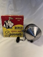 Mulinello da spinning vintage "Zebco modello 55 resistente faccia chiusa con scatola!"