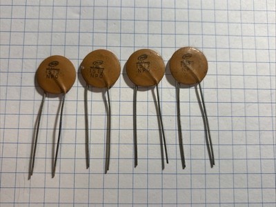 Lot 4 Nichicon 151J Vintage Ceramic 0.15 uF NPO Disk Capacitors  @IC25