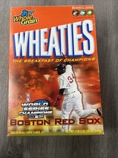 2004 World Series Champions Boston Red Sox David Ortiz Wheaties Box No Cereal