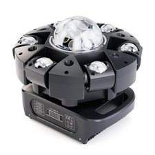 LED Moving Head Light 6 Arms RGBW Magic Ball Beam Laser Strobe DMX Remote Club