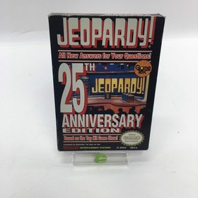 Jeopardy 25th Anniversary (Nintendo NES, 1990) CIB Rare Poster