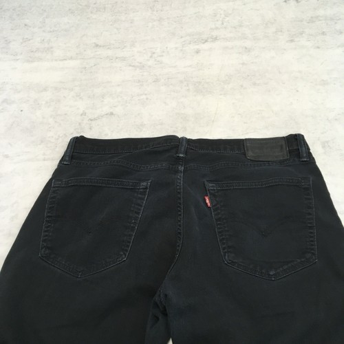 Levis 511 Jeans Mens W36 L34 Black Denim Slim Fit Zip Fly Stretch Distressed - Picture 5 of 17