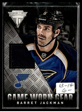 2013-14 Panini Titanium Game Worn Gear Barret Jackman St. Louis Blues #GG-BJ