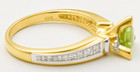 GENUINE 0.95 Cts PERIDOT & DIAMOND RING 10k SOLID YELLOW GOLD - Free Appraisal — photo 4