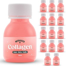 Nutriseed Collagen Shots (14 x 60ml) - Collagen Blend with pineapple,lemon,straw