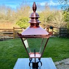 Darthome 90cm Copper Victorian Garden Post Light Vintage Lantern Lamp