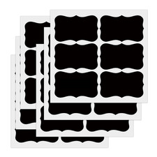 Large Chalk Stickers Labels Chalkboard Black Kitchen Storage Food Container PVC