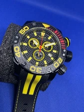 Invicta Sea Hunter Carbon 52mm, yellow/red/blk mod 48990 men’s wristwatch