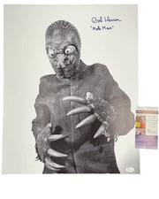 Bob Herron signed 16x20 Photo Mole Man The Mole People JSA Authentication