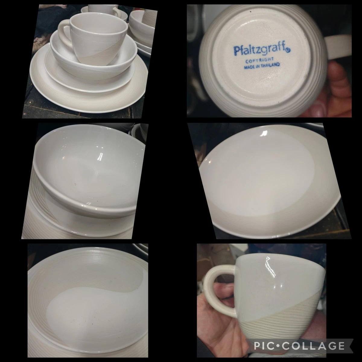 Pfaltzgraff Bumblee - Set di stoviglie da 16 pezzi, servizio per 4