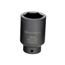 1/2-inch Drive Axle Nut Socket 6 Point Extra Deep, Remove Front Wheel 36mm