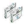 2PK T048520 for EPSON T048 LIGHT CYAN Ink Cartridge Stylus RX500 RX600 R200 R300