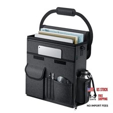 Car Front Seat Organizer, Car Laptop Holder Backseat E-Front Back Seat-Black