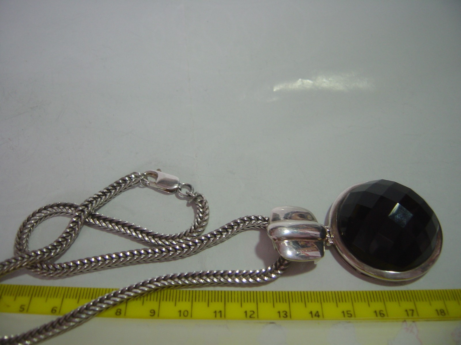 Amazing-Solid Silver-superb-massive natural black… - image 16