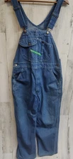 Vintage Key Imperial Denim Bib Overalls Men's 36 Blue Farmer Outdoor