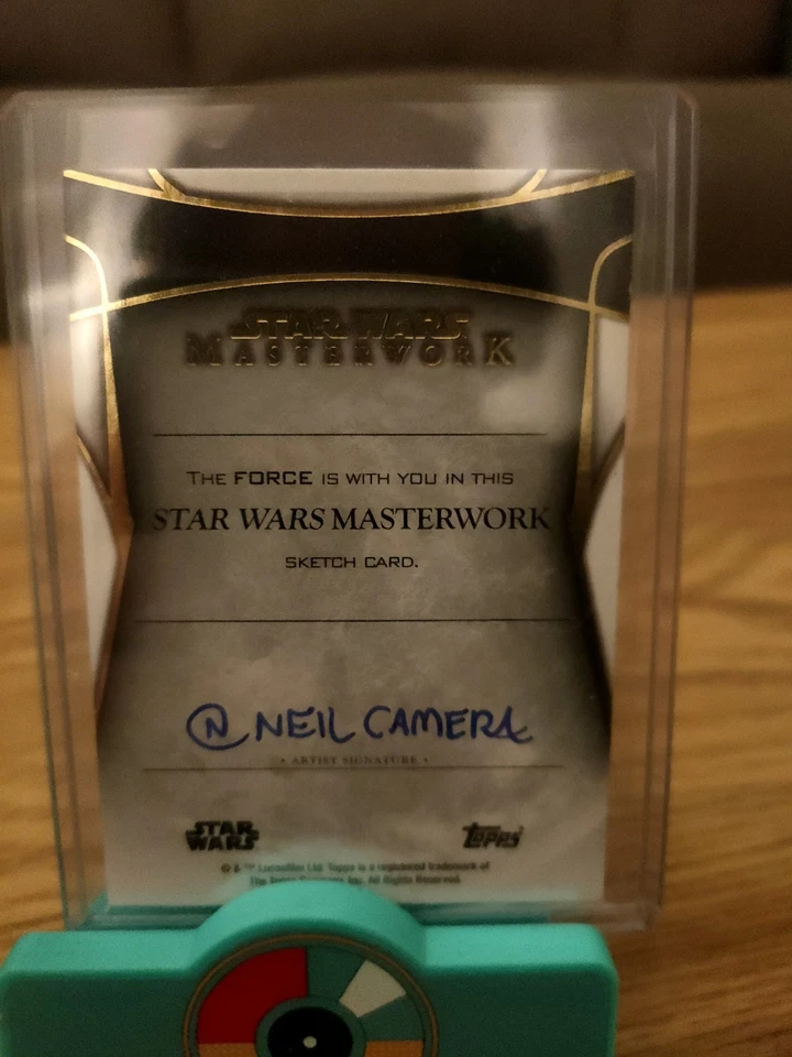Topps Star Wars Masterwork 2024 Neil Camera Sketch 1/1 - Image 2 of 2