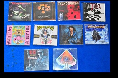 Maxi CDs Metal Hard Rock Guns ´N Roses Metallica Blind Guardian etc 10 Stück