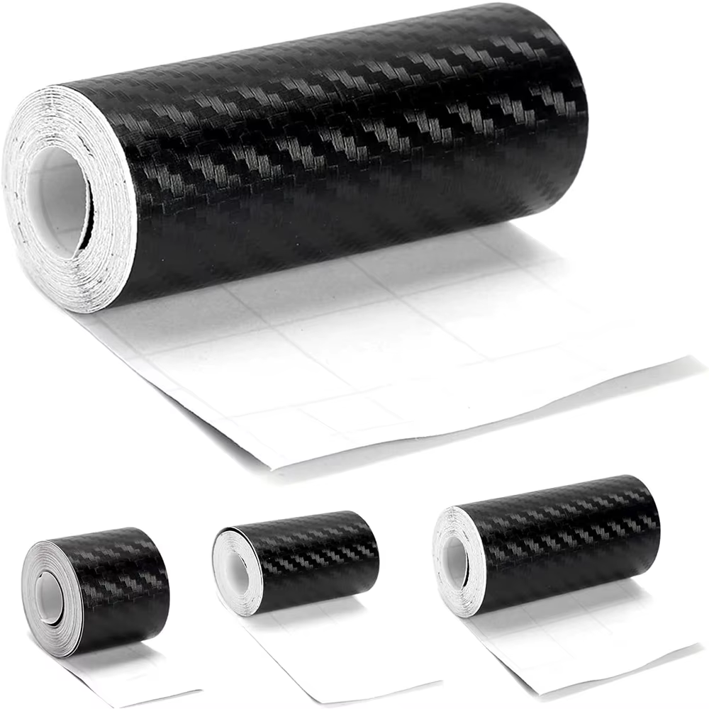 Car Door Edge Guards Door Sill Protector Black Waterproof 3D Carbon Fiber anti C